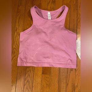 New Lululemon Athletica Pink Ribbed Tank Top
Street crop racer back pink/purple